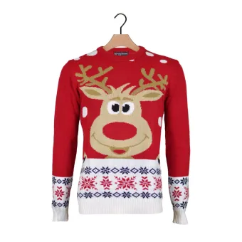 Pull de Noël Renne Rouge