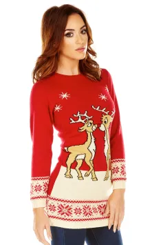 Tunique de Noël femme – Renne Rouge